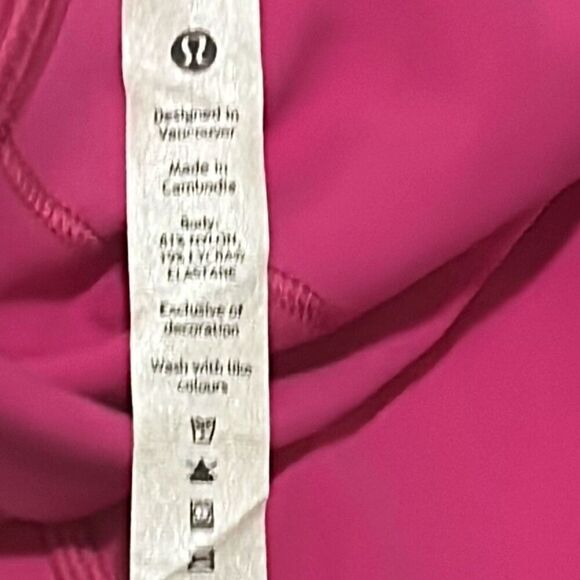 Lululemon Women's 4 High Rise Align Leggings Solid Pink Full Length Soft Yoga - Picture 9 of 14